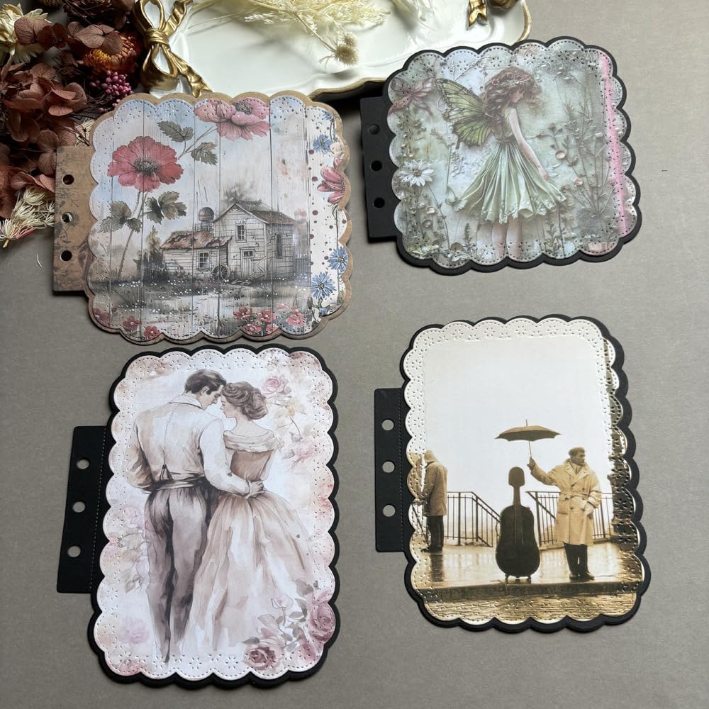 Rectangular Loose-Leaf Lace Die Cuts for Card Making, Background Cutting Dies DIY Album Scrapbooking Decor Paper Craft Metal Die Cuts Party Wedding Decorations