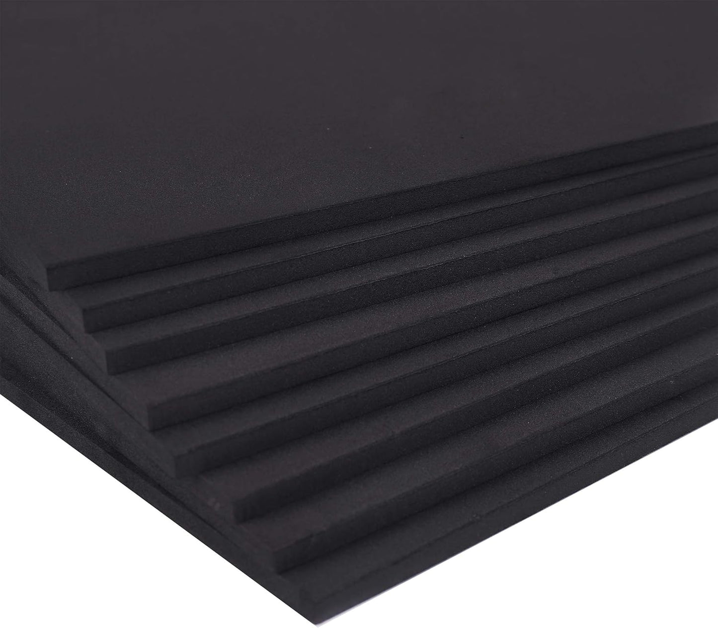 24 Ct Sheets Black EVA Cosplay Foam in 9” x 12’’ Sheets; High Density Thick Foam 85 kg/m³, 6mm (1/4”); Great for Costumes, Props, Armor, Masks, Arts and Crafts Projects