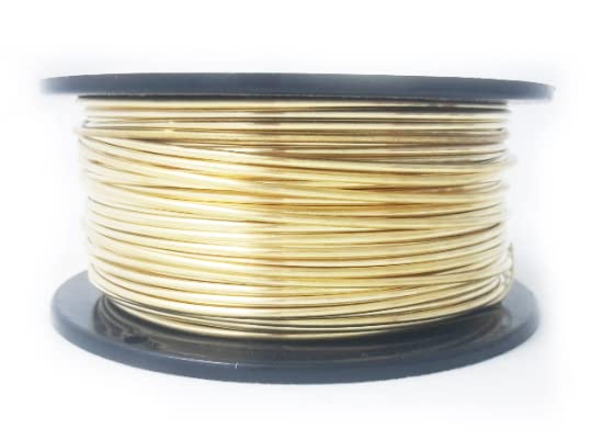 12 Gauge, Jeweler's Brass Wire, Red Brass, Round, Dead Soft, CDA #260-1LB(54FT) by CRAFT WIRE