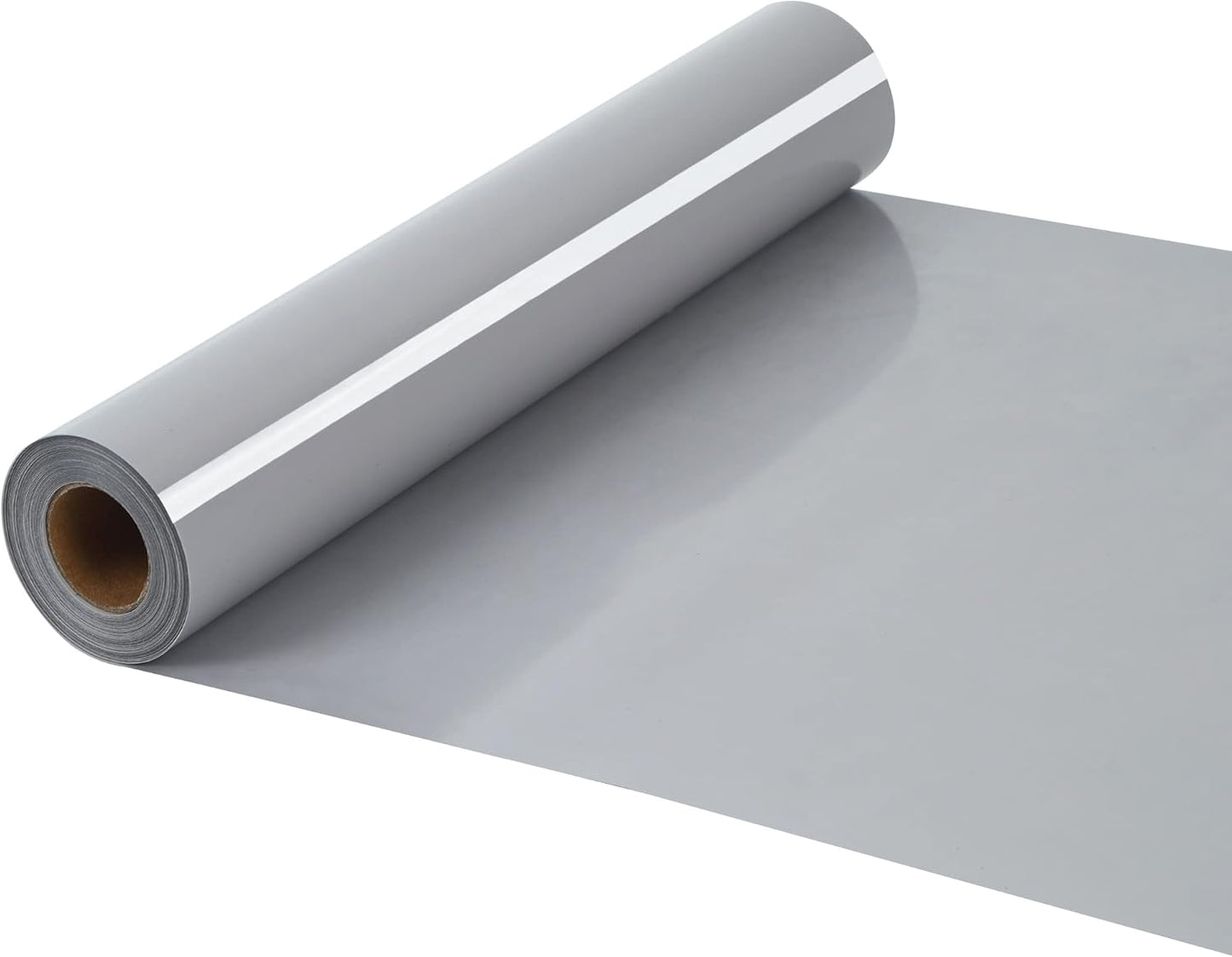 HTV Iron on Vinyl 12Inch by 12ft Roll Heat Transfer Vinyl for T-Shirt HTV Rolls for All Cutter Machine - Easy to Cut & Weed for Heat Transfer Design (12ft, Gray)