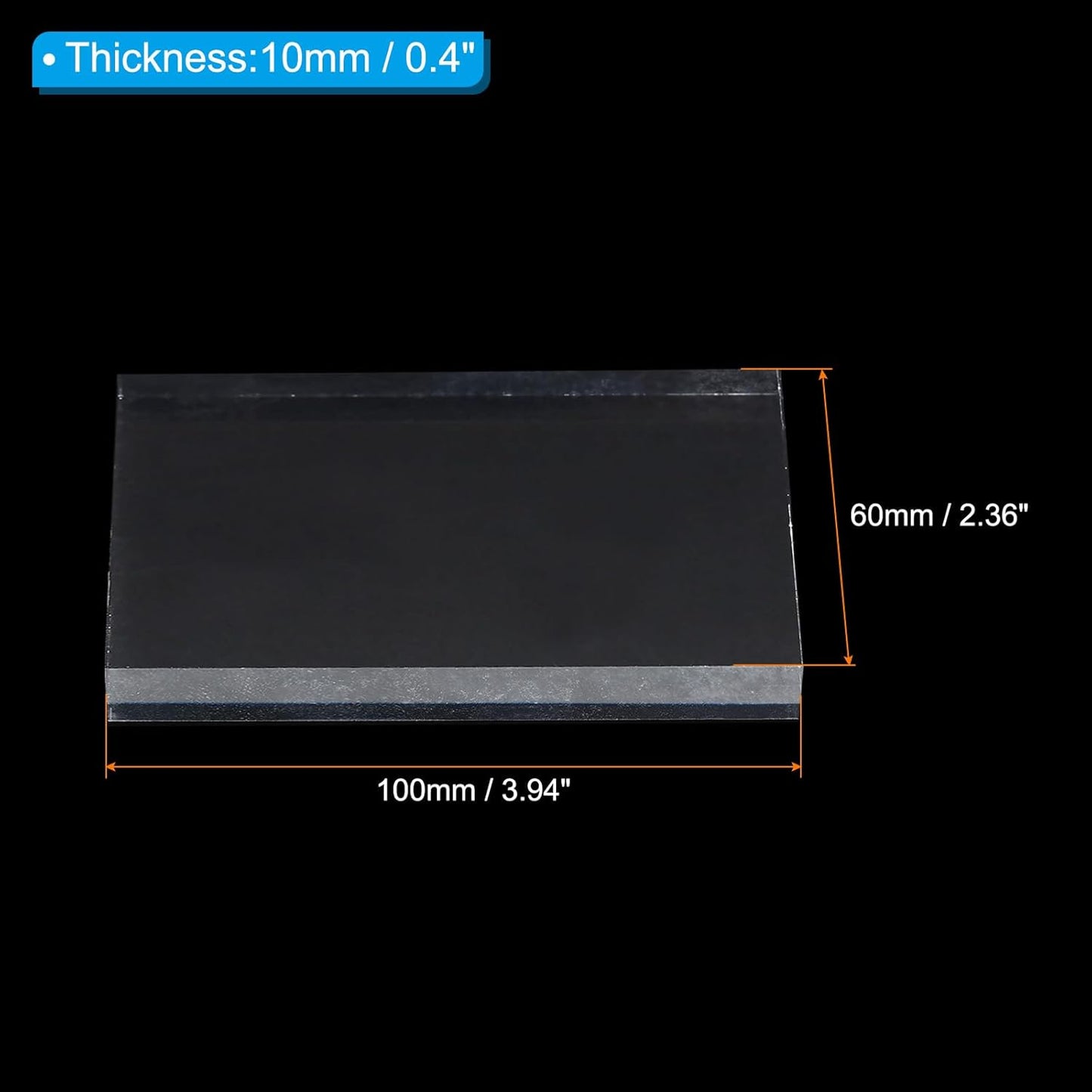 PATIKIL Acrylic Stamp Block, 1 Pack Clear Stamping Blocks with Grid Lines Decorative Mounting Blocks Set Rectangle for Scrapbooking DIY Crafts Card Making