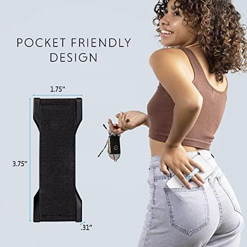 LOVEHANDLE PRO Premium Phone Grip - Silicone Phone Strap - Magnetic Phone Mount and Kickstand for Smartphone and Tablet - USA Flag