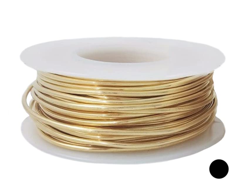 18 Gauge, Jeweler's Brass Wire, Red Brass, Round Dead Soft CDA #230 Alloy Jewelry Grade - 4oz (54FT) by CRAFT WIRE