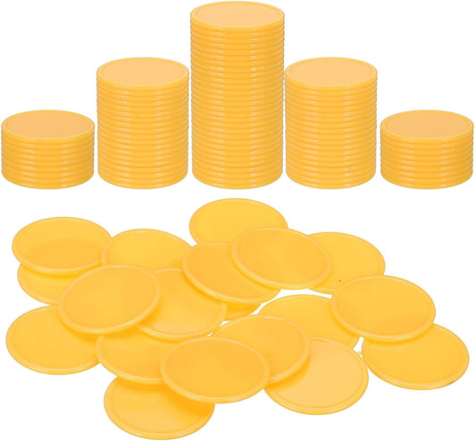 uxcell Plastic Poker Chips, Learning Counters Counting Counters Disk Marker Opaque Game Token for Game Play Math Counting