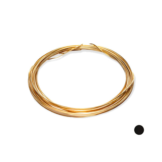 30 Gauge, Jeweler's Brass Wire, Red Brass, Round, Dead Soft, CDA #230 Alloy Jewelry Grade Made in USA - 5FT by CRAFT WIRE