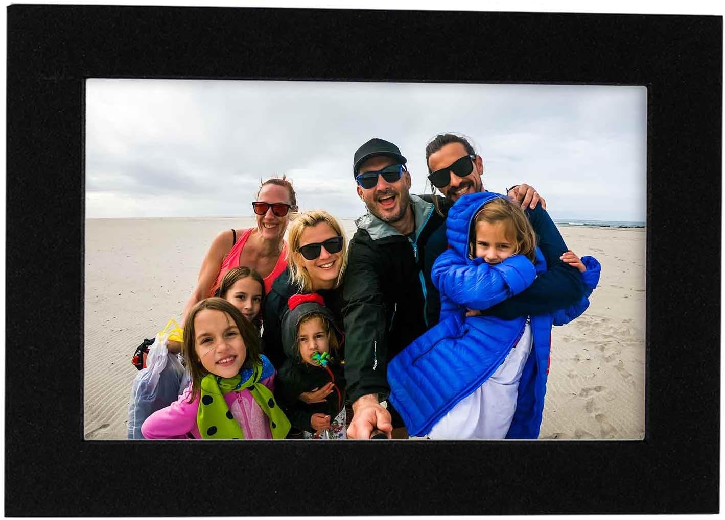 Poster Palooza 8.5x11 Mat Bevel Cut for 7x9 Photos - Acid Free Black with Black Core Precut Matboard - For Pictures, Photos, Framing - 4-ply Thickness