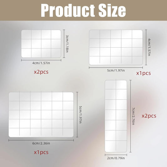 6Pcs Acrylic Stamping Block, Clear Acrylic Block for Stamping, Stamp Block Decorative Stamp Block for Scrapbooking Crafts Making