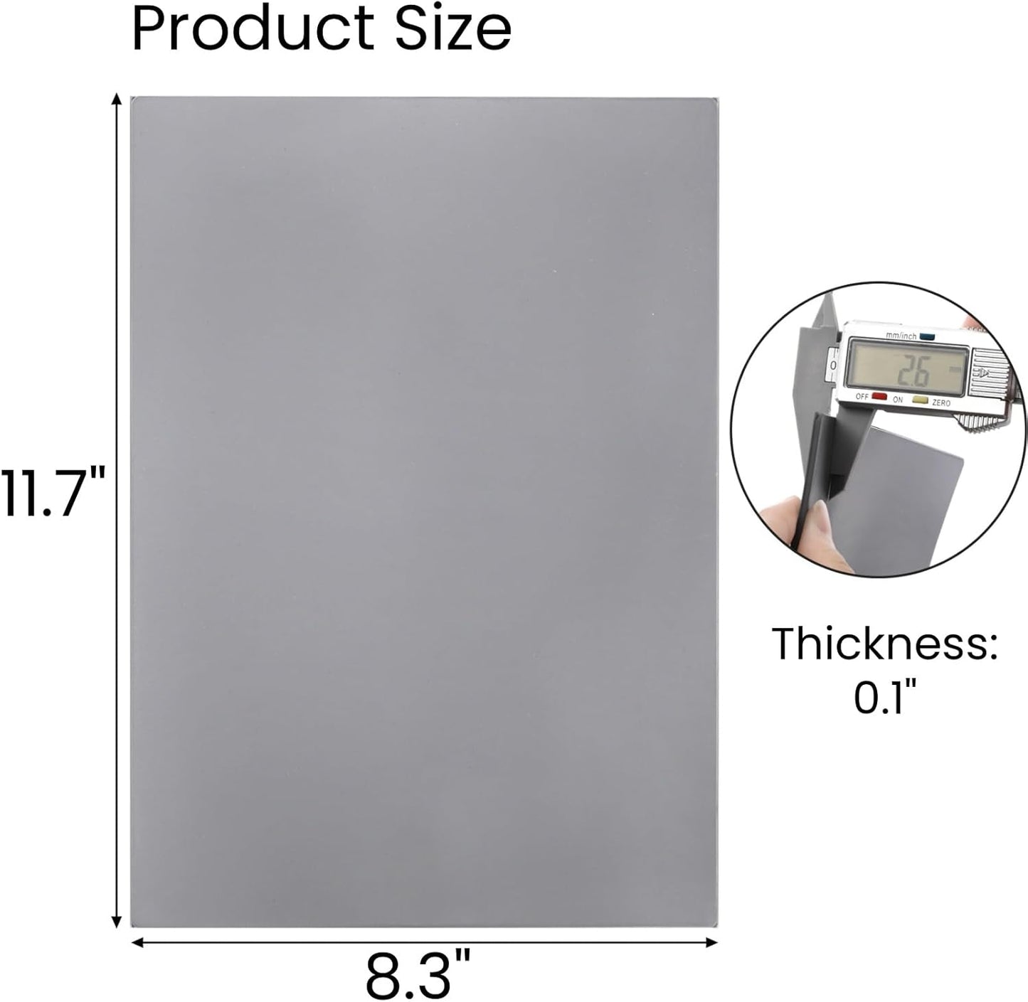 4 Pack Rubber Stamp Sheets, 2.6 mm (0.1 inch) A4 Size Light Gray Rubber Pads, Soft Rubbers Mat for Engraving Machine Cutter, Laser Rubbers Carving Blocks Material to Making Custom Stamps