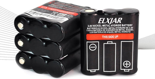 (4-Pack) 3.6V 800mAh Ni-MH Battery Replacement for Motorola PMNN4477AR T200 T400 T500 T800 T600 T62 T82 T92 T260 T265 T801 T460 T465 T480 Walkie Talkies
