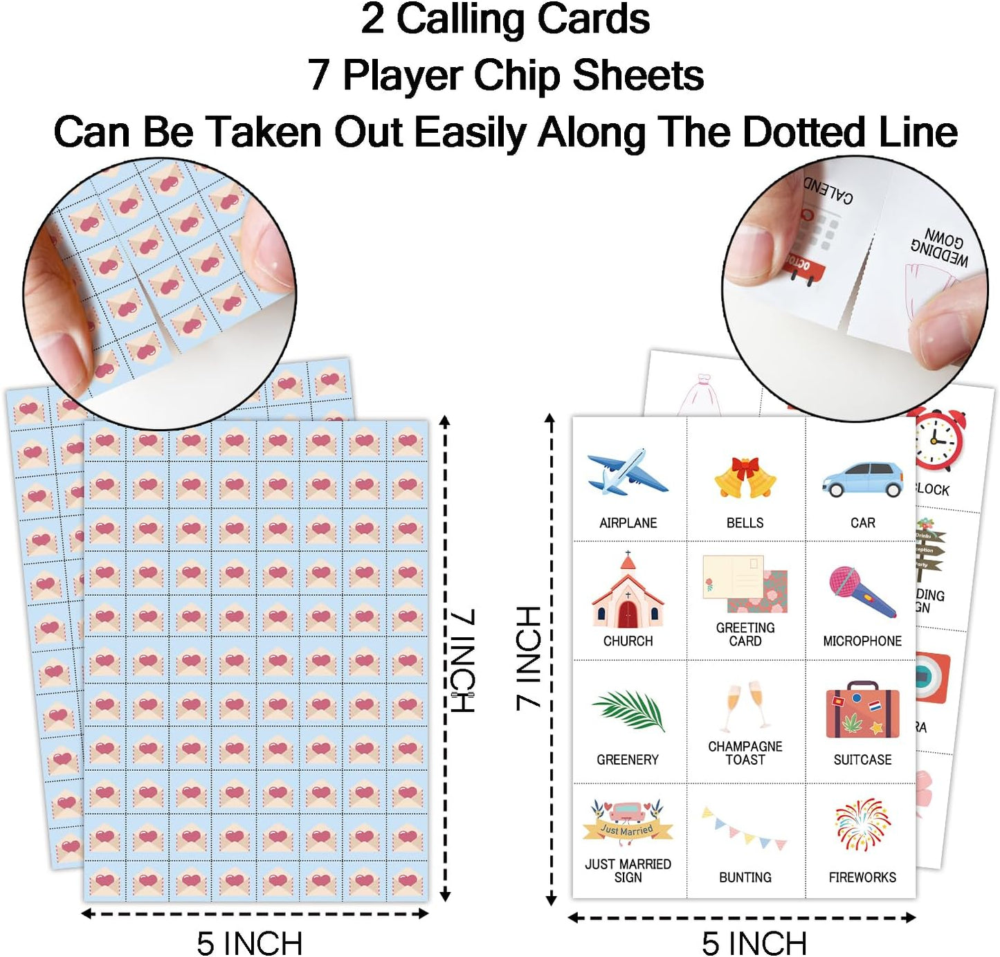 Wedding Party Bingo Game Cards(24 Players), Bridal Shower Bingo Card for Family Friend Adult, Large Group Holiday Engagement Party Activity Favor Decoration Supplies -001