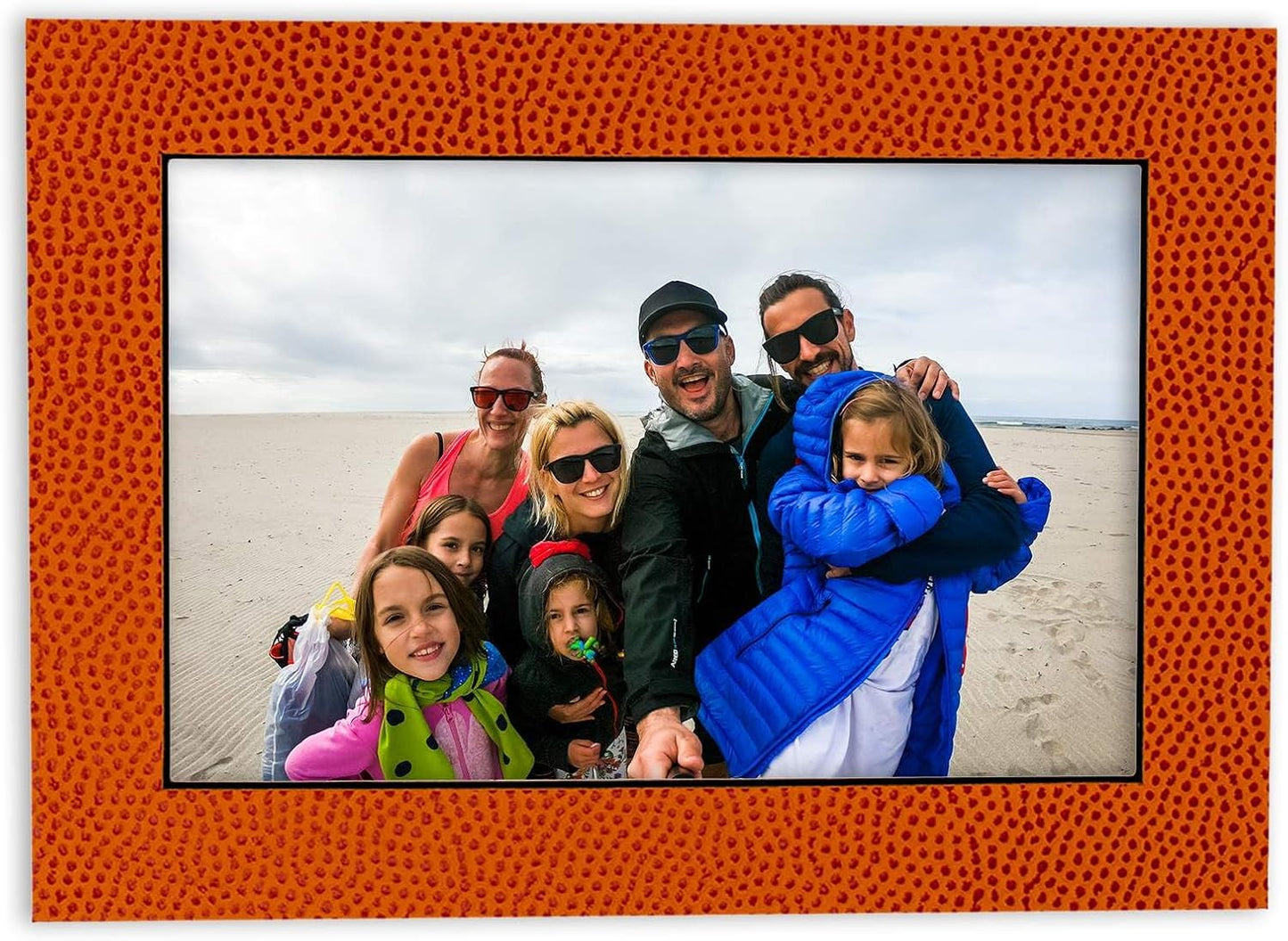 8.5x11 Mat Bevel Cut for 7x9 Photos - Acid Free Basketball Texture Precut Matboard With Backing Board and Crystal Clear, Self Seal Photo Mat Bag - For Pictures, Photos, Framing - 4-ply Thickness