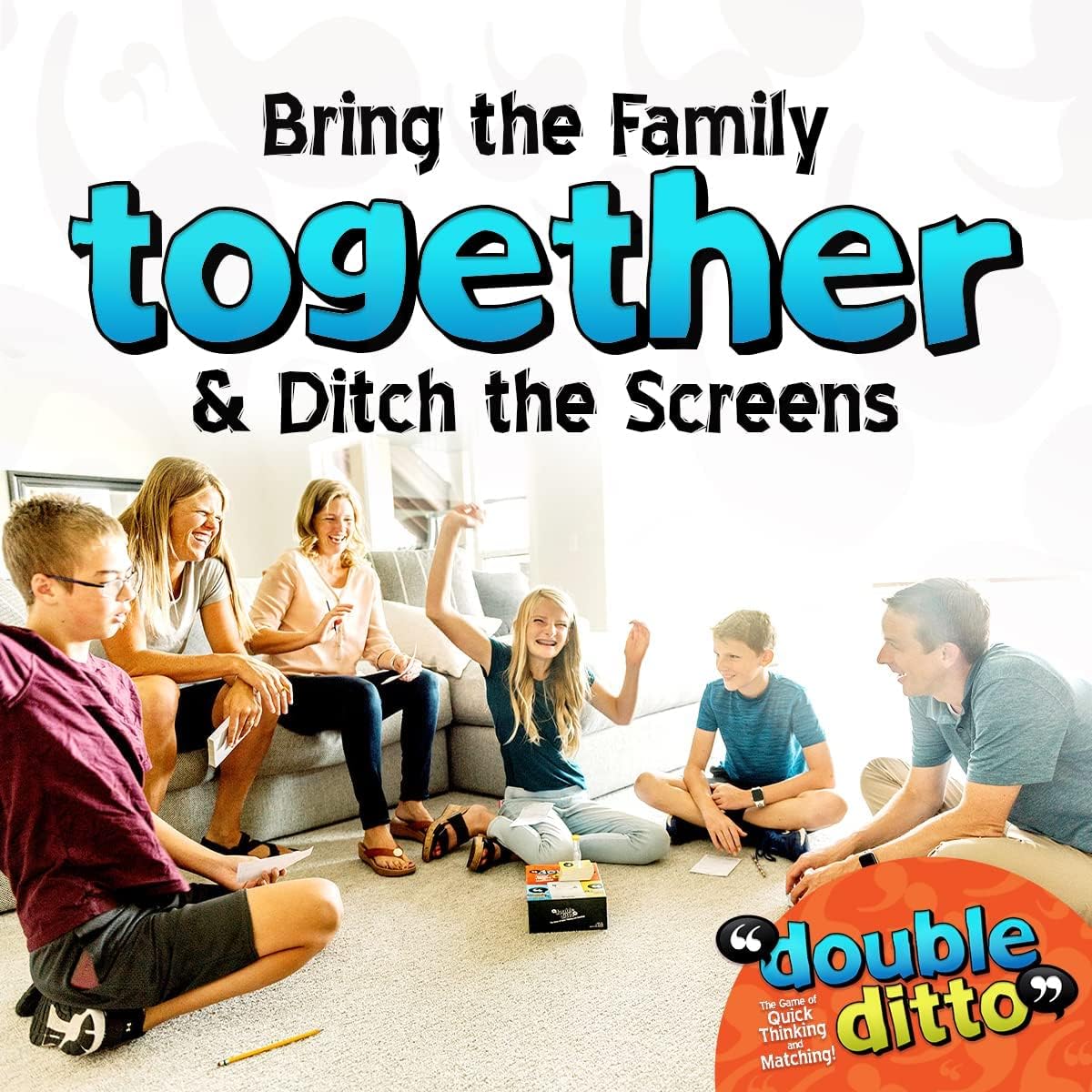 Inspiration Play Double Ditto - a Hilarious Award-Winning Family Party Game for 4-20 Players (Ages 8 and up)