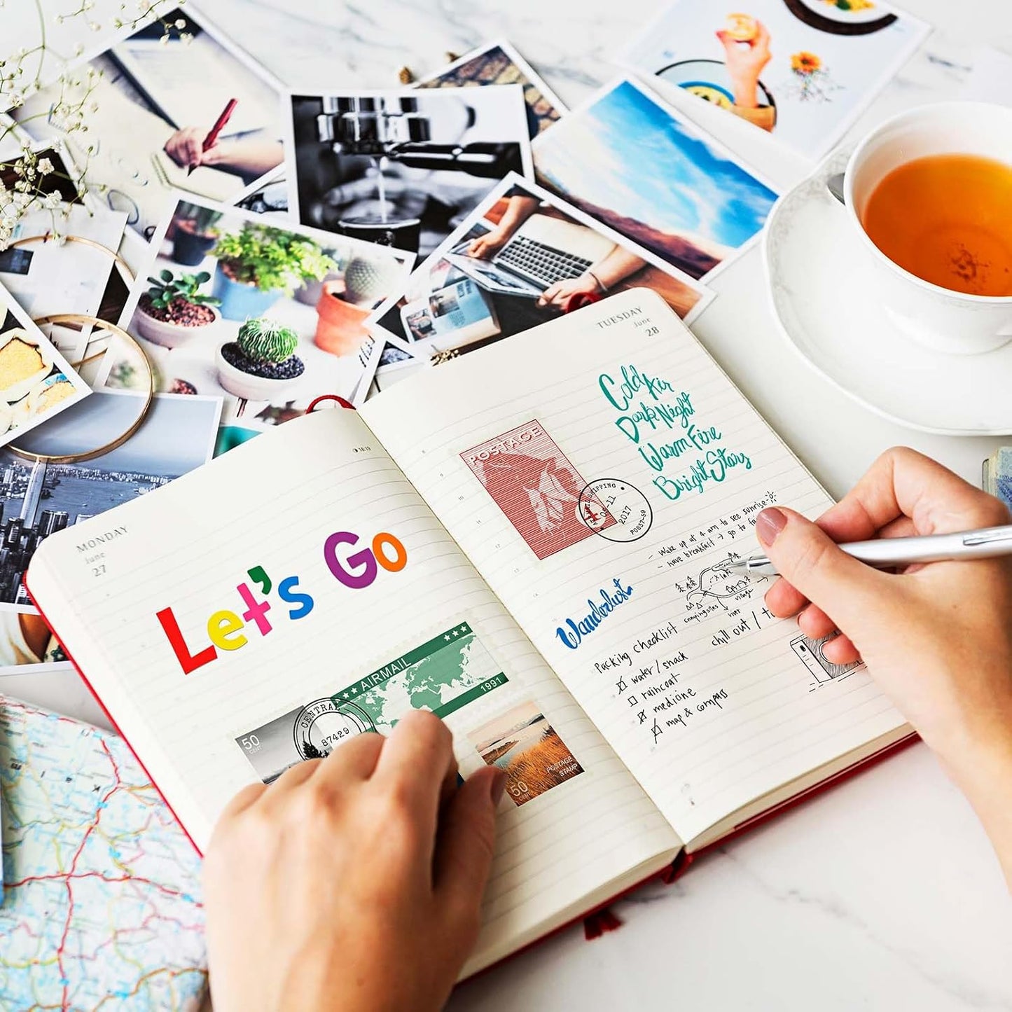 TaoBary 544 Pcs 2 Inch 16 Sheets Large Letter Stickers, Upper and Lower Case, Adhesive Vinyl Alphabet Sticker for Bulletin Board, Poster, Bottle, DIY, Notebook(Colorful,1 Inch)