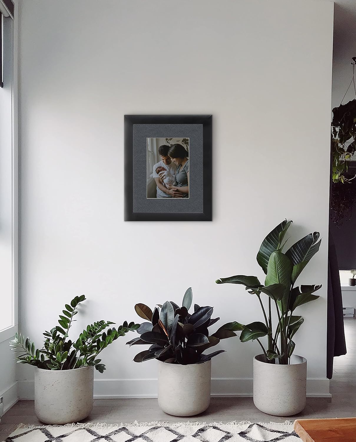 Craig Frames B573 Pre-cut Mat Board for 14x22 Print, 20x27, Graphite Black