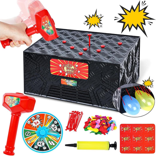 LovesTown Balloon Pop Game, Blast Box Board Games for Family Night Juegos De Mesa Birthday Gifts Party Supplies for Adults and Kids