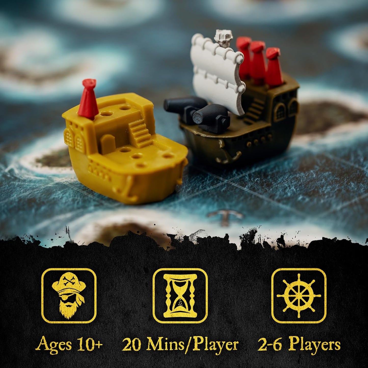 Plunder - Family Board Games - Board Games for Adults and Kids - Strategy Board Games - Fun Family Game Night - Ages 10 and Up - 2 to 6 Players