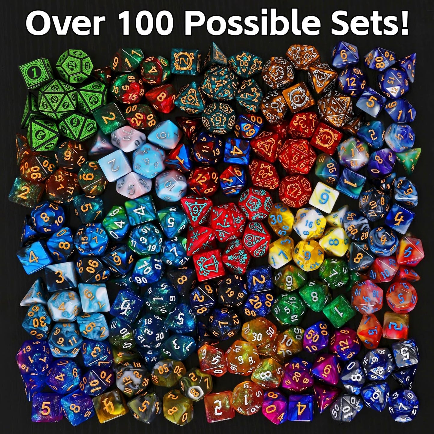 Coyeekn Mystery Dice Set - DND Dice Set - Polyhedral Dice, Dice Goblin, RPG Dice Set, Suitable for Role Playing, Table Games