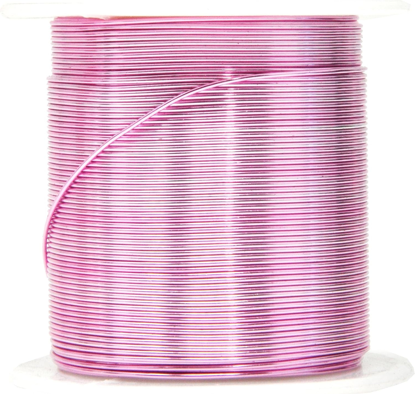 Mandala Crafts 22 Gauge Anodized Aluminum Craft Wire for Jewelry Making - 450 FT Colored Flexible Silver Copper True Blue Pink Ice Blue Green Wire - Bendable for Bonsai Armature Crafting Sculpting